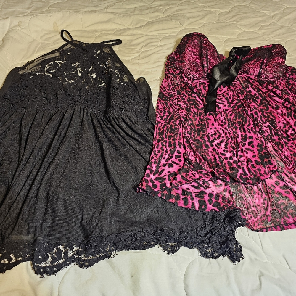 2 plus size lingerie dresses size 4x